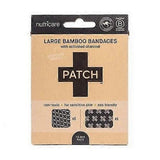 PATCH - 10 stk store plastre af bambus - aktivt kul