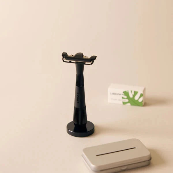 Leaf Shave Single Edge Razors Twig - Black