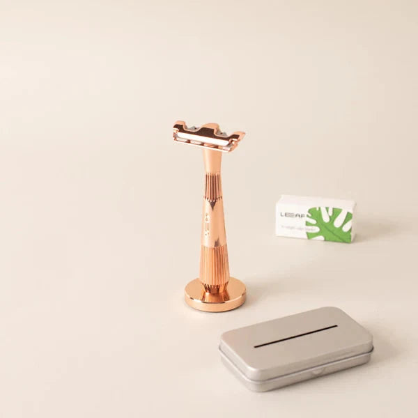 Leaf Shave Single Edge Razors Twig - Rose Gold