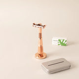 Leaf Shave Single Edge Razors Twig - Rose Gold