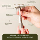 Leaf Shave Single Edge Razors Twig - Black
