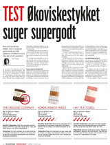 The Organic Company 2 Økologiske Viskestykker - Naturhvid/blå