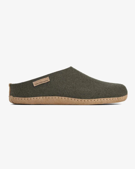 The Cozy Sheep Tøffel med skindsål – The Forrest Green