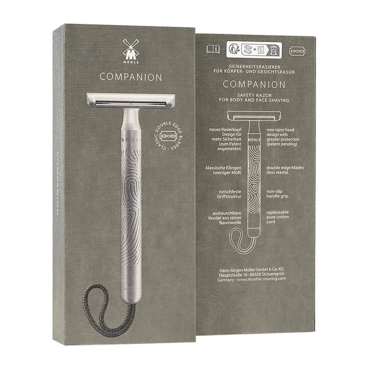 Mühle Companion DE-Skraber, Unisex, Grå