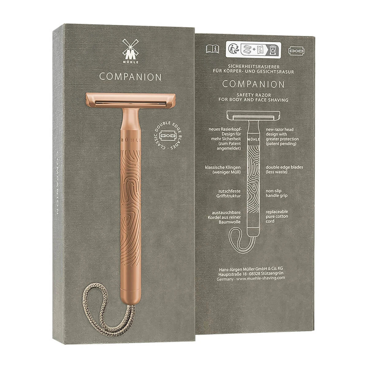Mühle Companion DE-Skraber, Unisex, Rosegold
