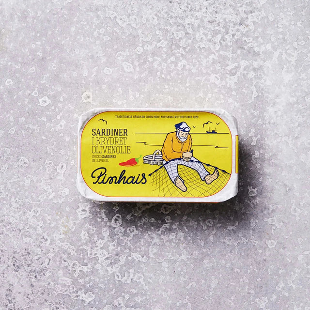 Grøndals Sardiner i krydret olivenolie