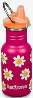 Klean Kanteen Drikkedunk Børn 355ml Classic w/ Sippy Cap - Happy Flowers