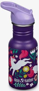 Klean Kanteen Drikkedunk Børn 355ml Sports Cap Med Sugerør - Leaping Unicorns