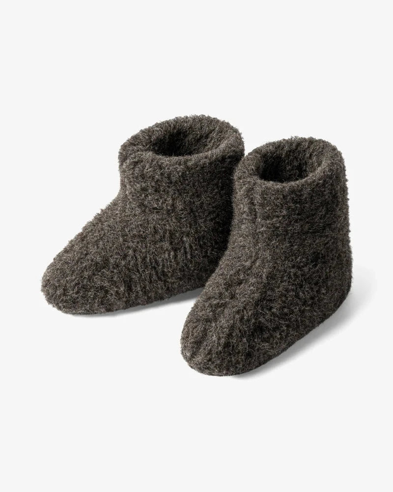 The Cozy Sheep Uldhjemmesko – Mørkegrå (Høj model)
