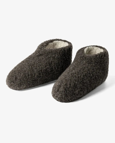 The Cozy Sheep Uldhjemmesko – Mørkegrå (Lav model)
