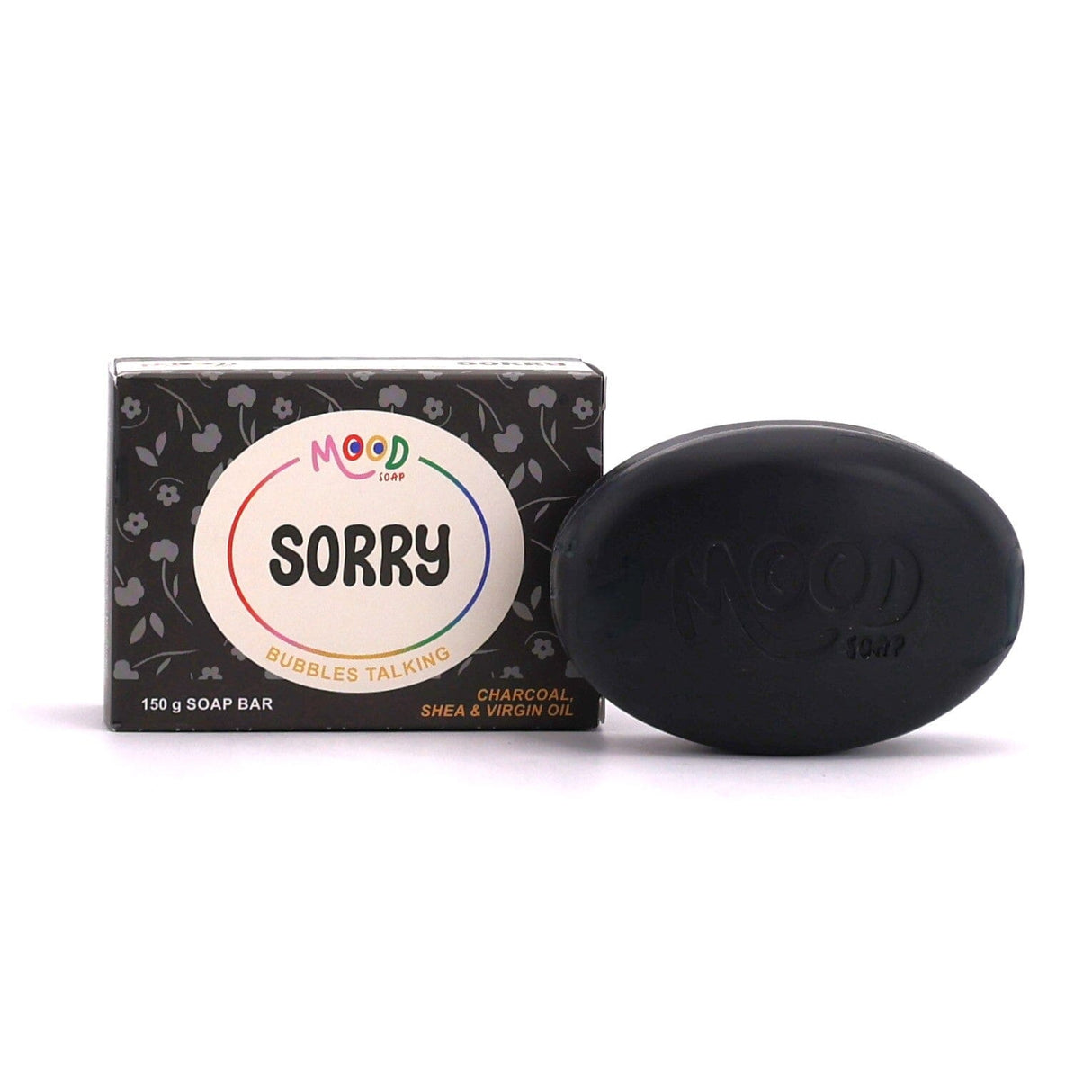 MoodSoap sæbe - SORRY - Kul, Shea & Virgin Olie, 150g