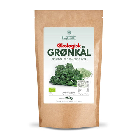 Økologisk Frysetørret Grønkålspulver - 250 Gram