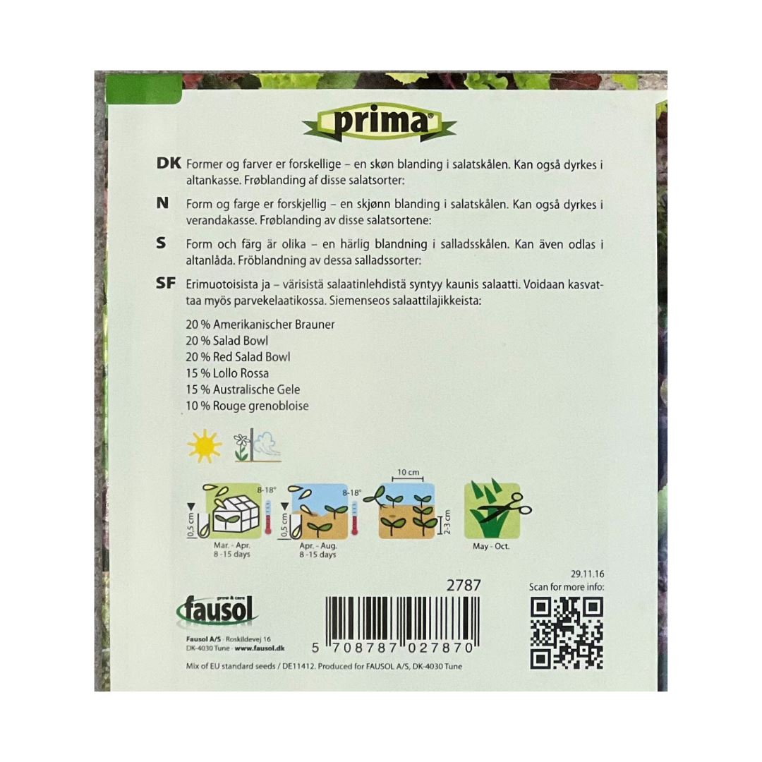 PRIMA® Salat, Pluk-, blanding