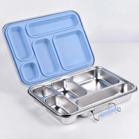 Suztain Madkasse 5 Rum - Lyseblå