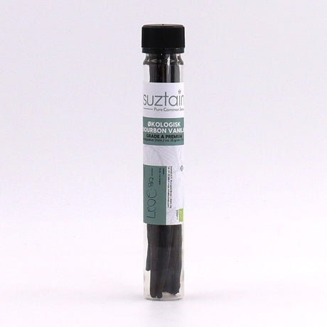 Suztain Økologiske Bourbon Vaniljestænger - 10 STK - 35 gram