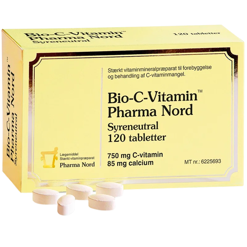 Pharma Nord C-vitamin 750 mg Syreneutral - 90 STK
