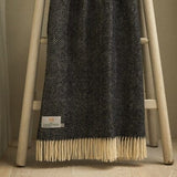 Tweedmill Uldplaid - Fishbone Black