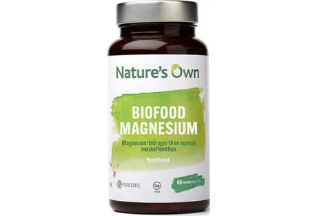 Nature's Own Biofood Magnesium, højtoptageligt - 60 kapsler
