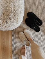 The Cozy Sheep Tøffel med gummisål – Beige