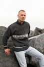 Norsk windstopper cardigan - Mørkegrå