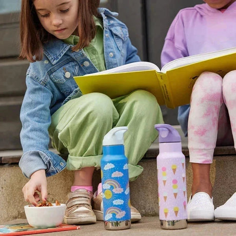 Klean Kanteen Termo Drikkedunk I Rustfrit Stål Til Børn 355 ML - Rainbows