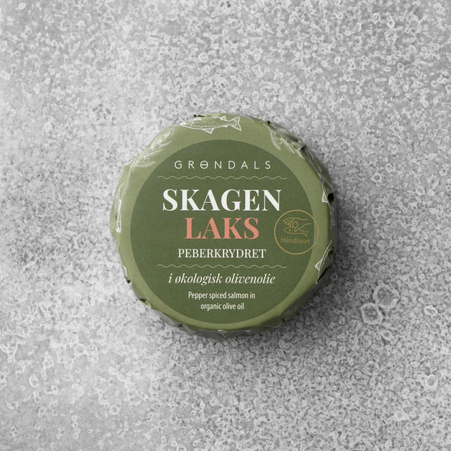 Grøndals Peberkrydret laks i økologisk olivenolie