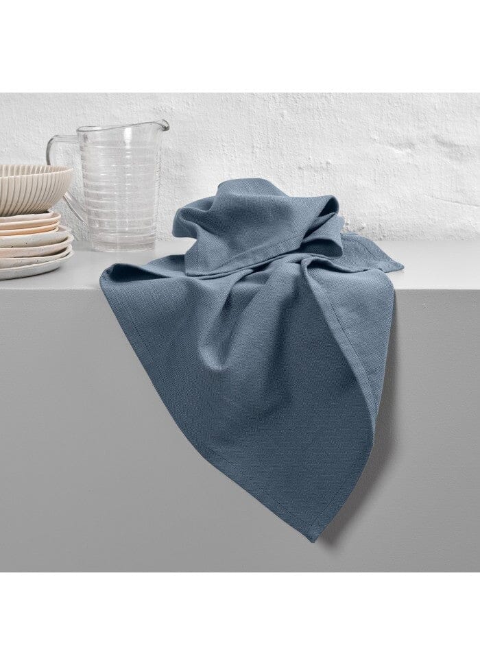 The Organic Company Viskestykke - Grey Blue