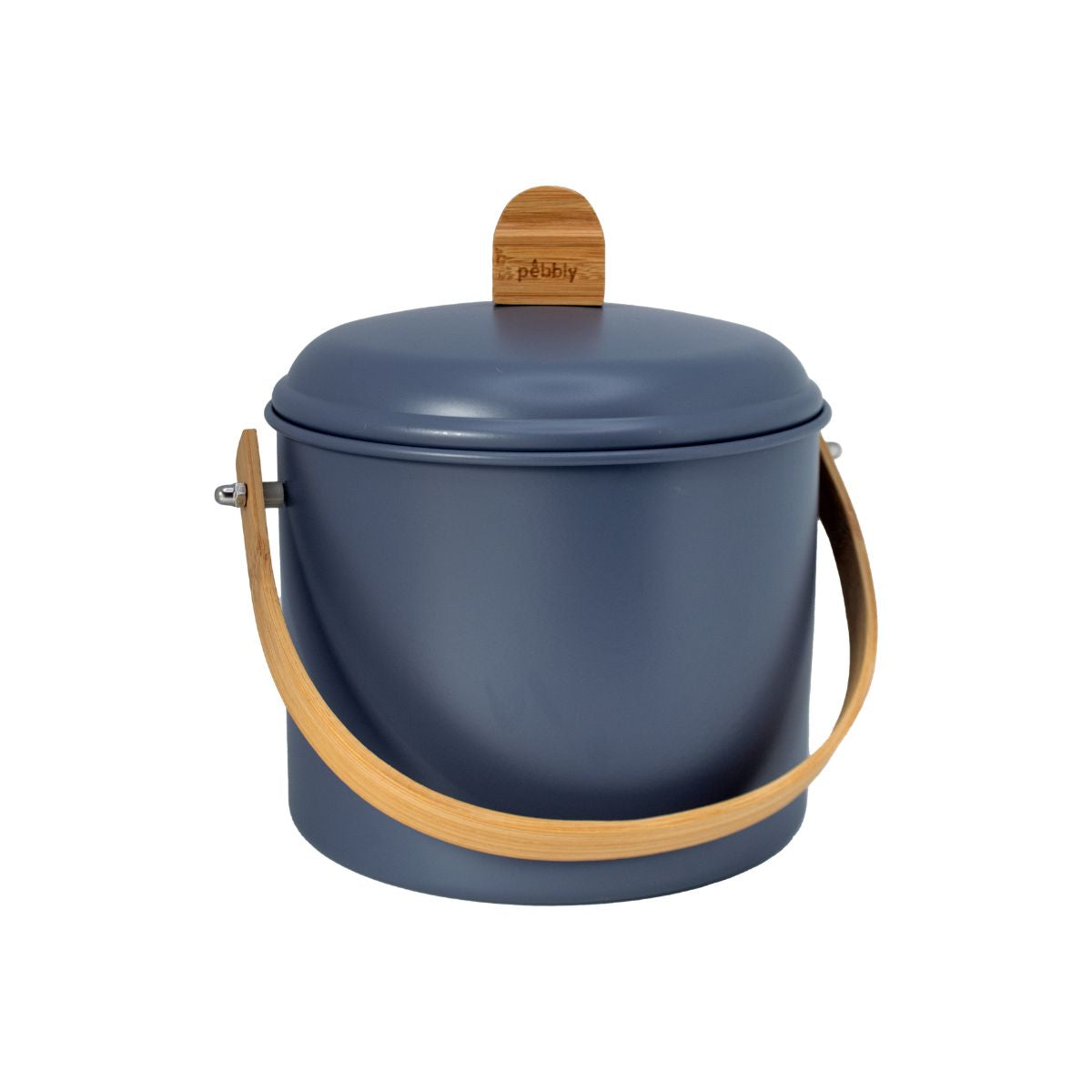 Kompostspand i rustfrit stål med lugtfilter 3,5 L – Ocean