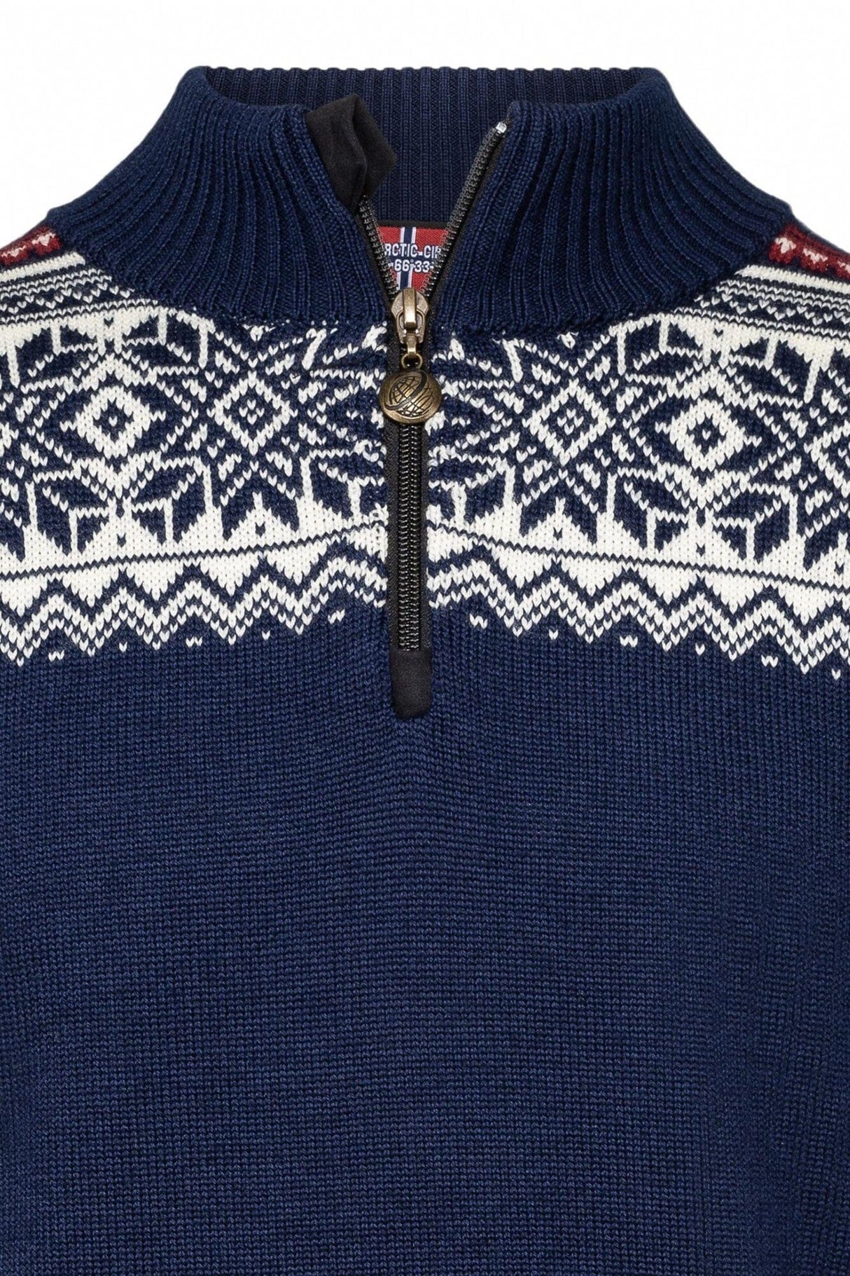 Norsk sweater 100% merinoulds kamgarn - Navy