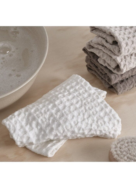 The Organic Company Big Waffel Vaskeklud - Natural White