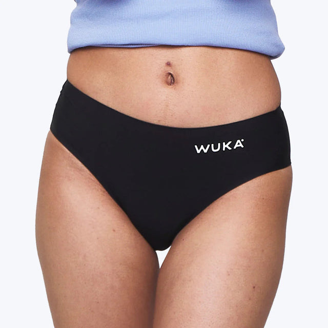 WUKA Menstruationstrusse Teen Stretch Seamless - Heavy flow - Sort