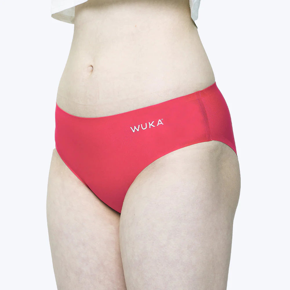 WUKA Menstruationstrusse Teen Stretch Seamless - Heavy flow - Rød