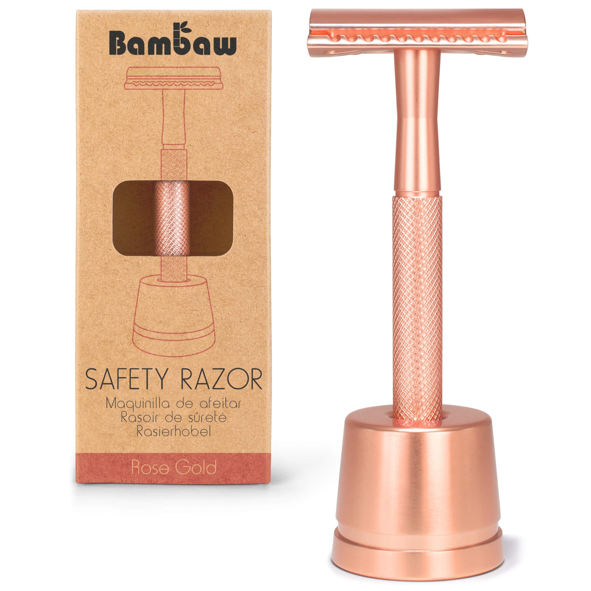 Bambaw Safety Razor Med Holder - Rose Gold
