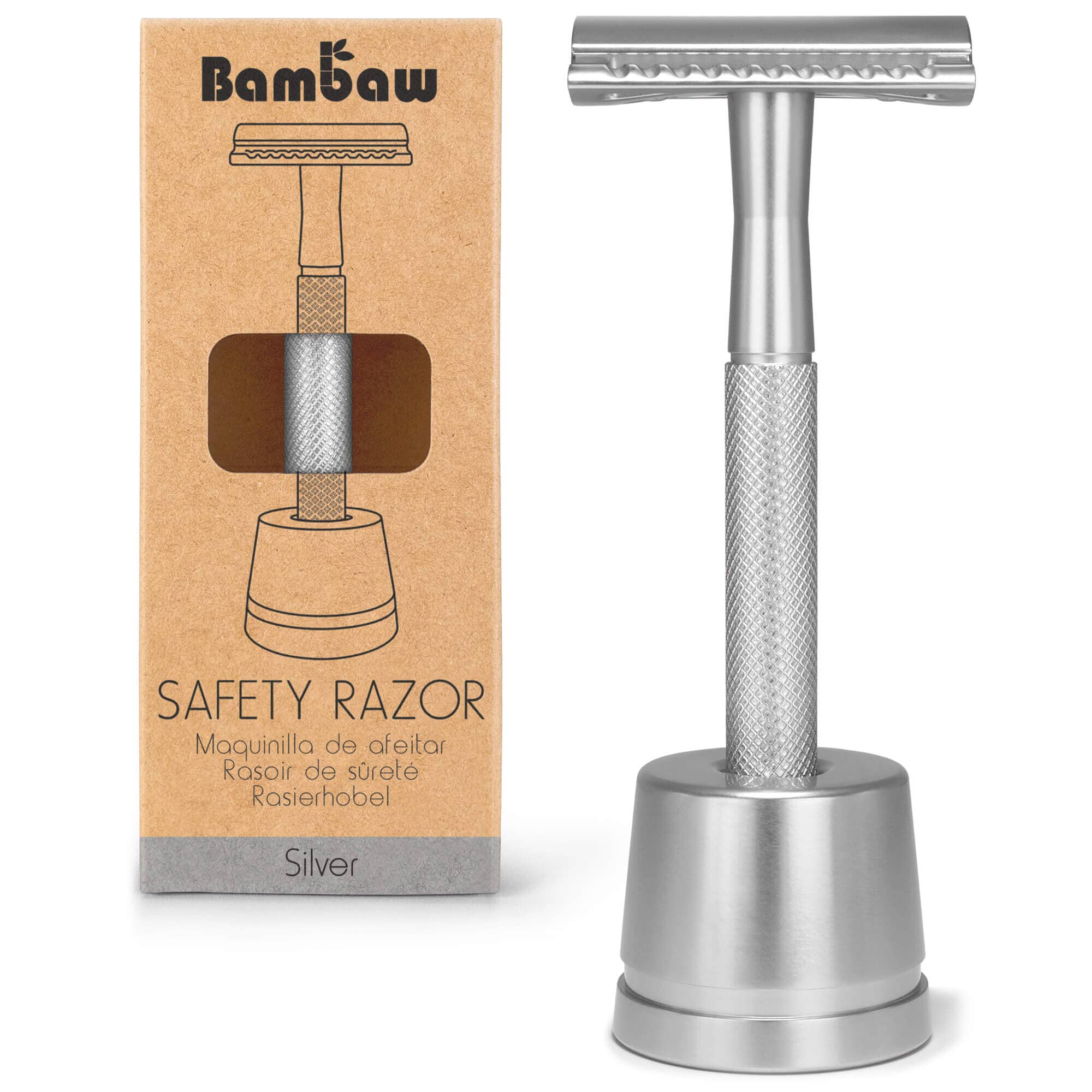 Bambaw Safety Razor Med Holder - Silver