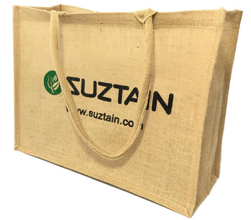 Suztain Naturals - Miljøvenlig bærepose af jute - Indkøbsnet - jutepose Suztain 