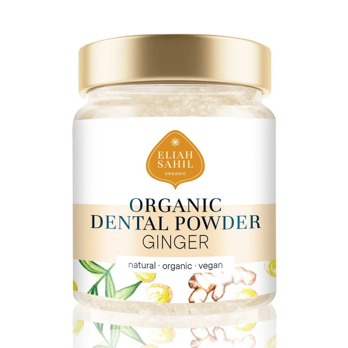 Eliah Sahil - Økologisk Tooth Powder - Ingefær - 45g Eliah Sahil 