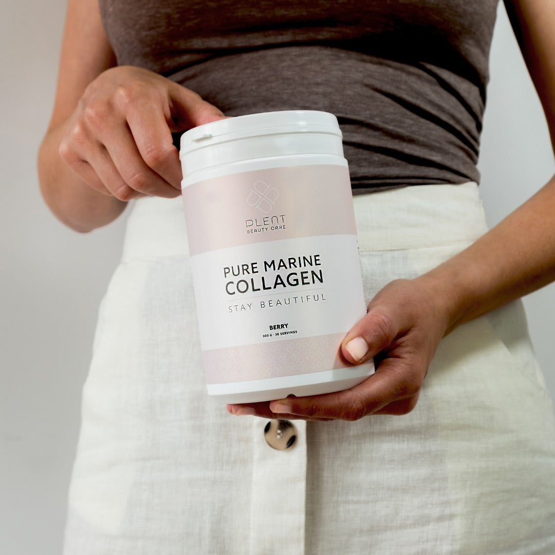 Plent Marine Collagen - Hindbær 300 gram