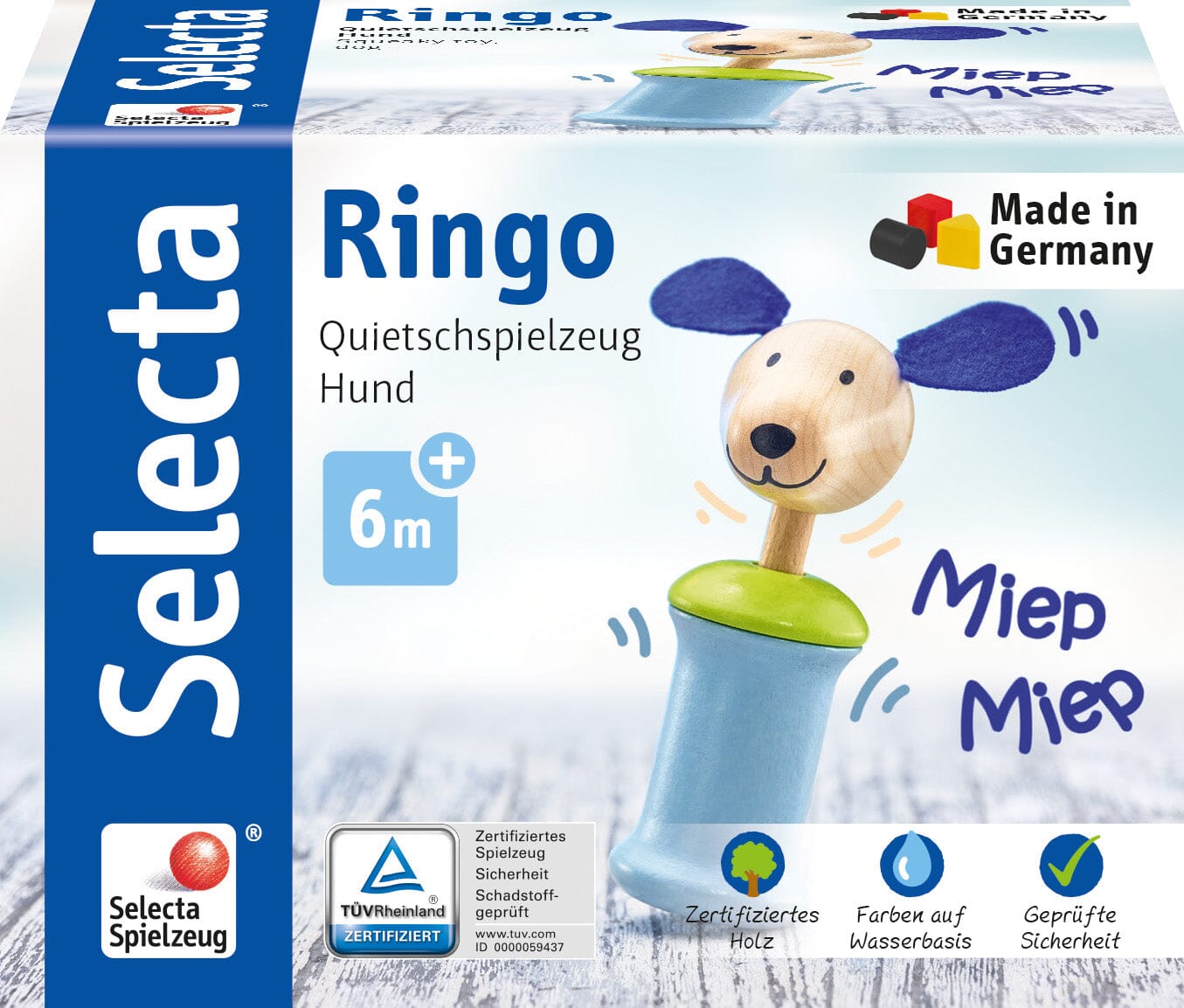 Selecta Ringo - dog, grasping toy