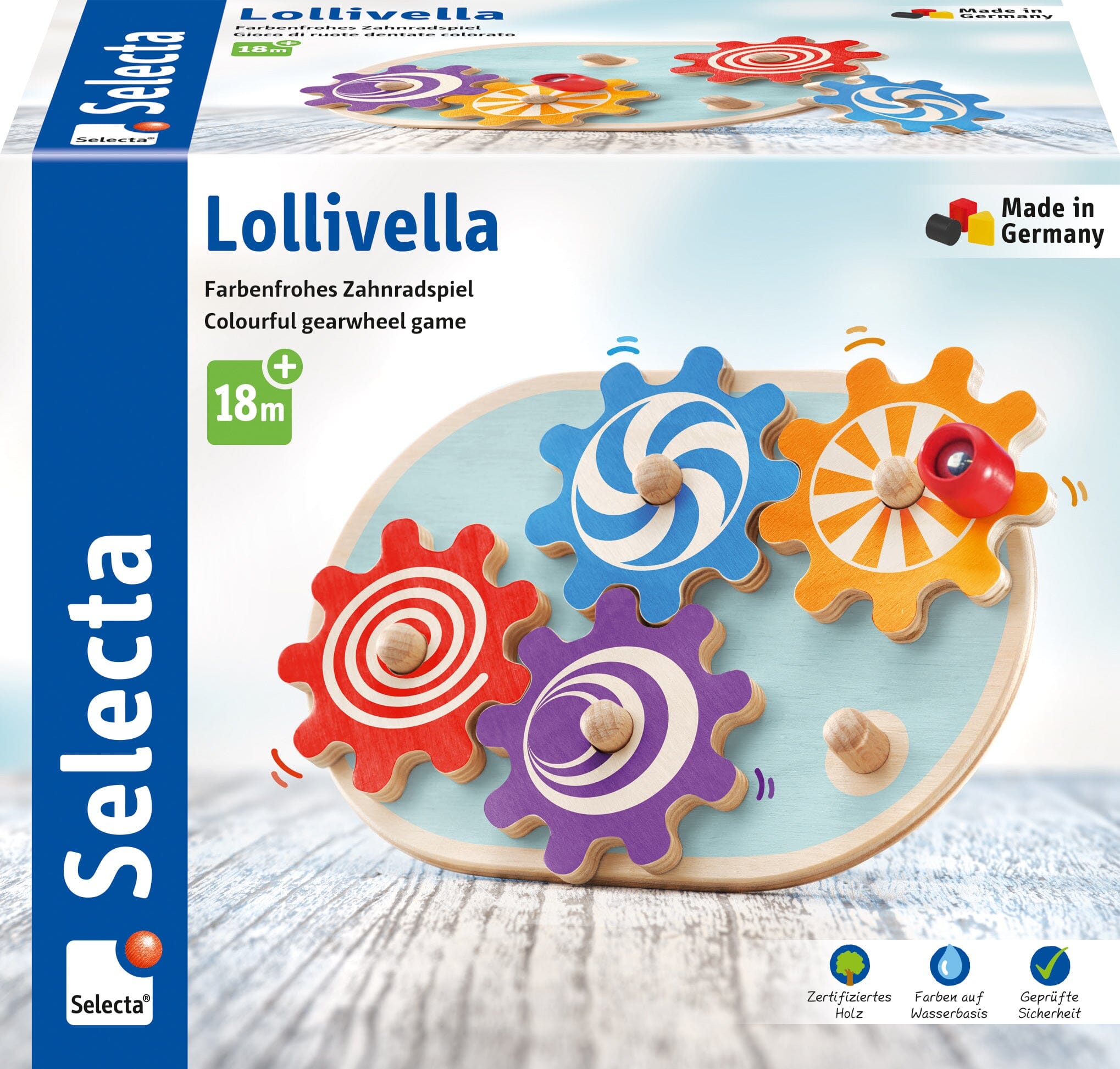 Selecta Lollivella, gearwheel game, 17,5 cm