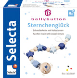 Selecta - Lucky star blue pacifier chain