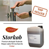 Alépia - Storkøb - Flydende Aleppo sæbe 15% - 5 liter Alépia 