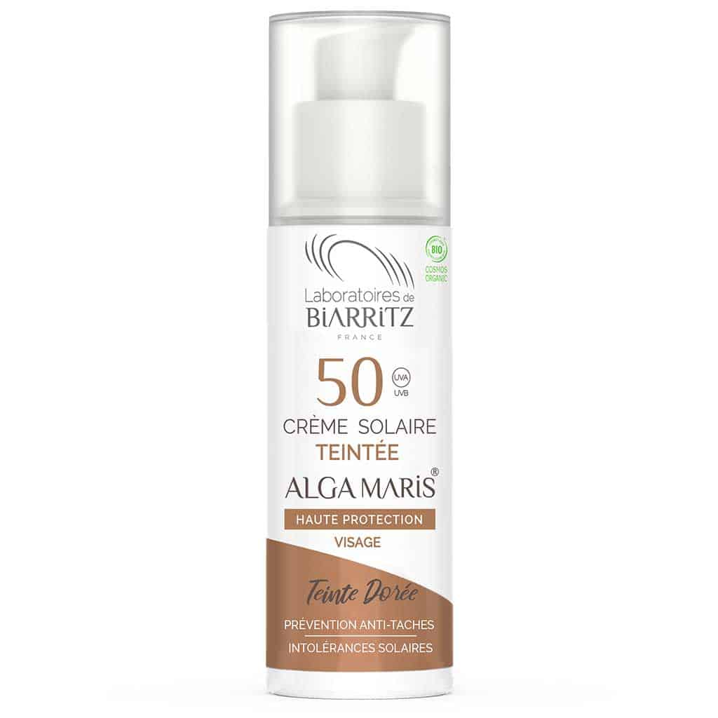 Alga Maris - Farvet Dagcreme - SPF50 - Golden - 50ml - Økologisk