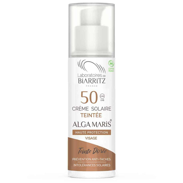 Alga Maris - Farvet Dagcreme - SPF50 - Golden - 50ml - Økologisk