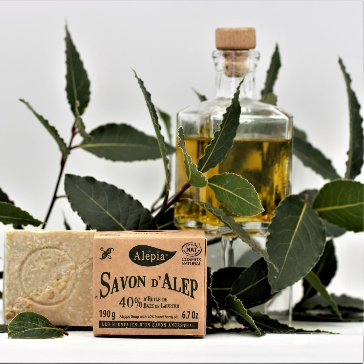 Alépia – Authentic Aleppo Soap - 40% Laurbær Olie – 200g Alépia 