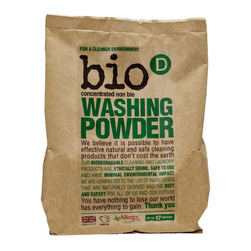 BIO-D miljøvenligt vaskepulver uden duft, 1 kg. Bio-D 