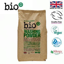 Indlæs billede til gallerivisning BIO-D miljøvenligt vaskepulver uden duft, 2 kg. Bio-D 
