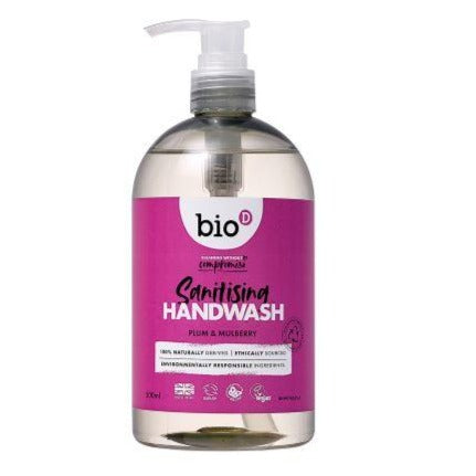 BIO-D - Antibakteriel Håndsæbe - Blomme & Morbær Duft - 500 ml Bio-D 