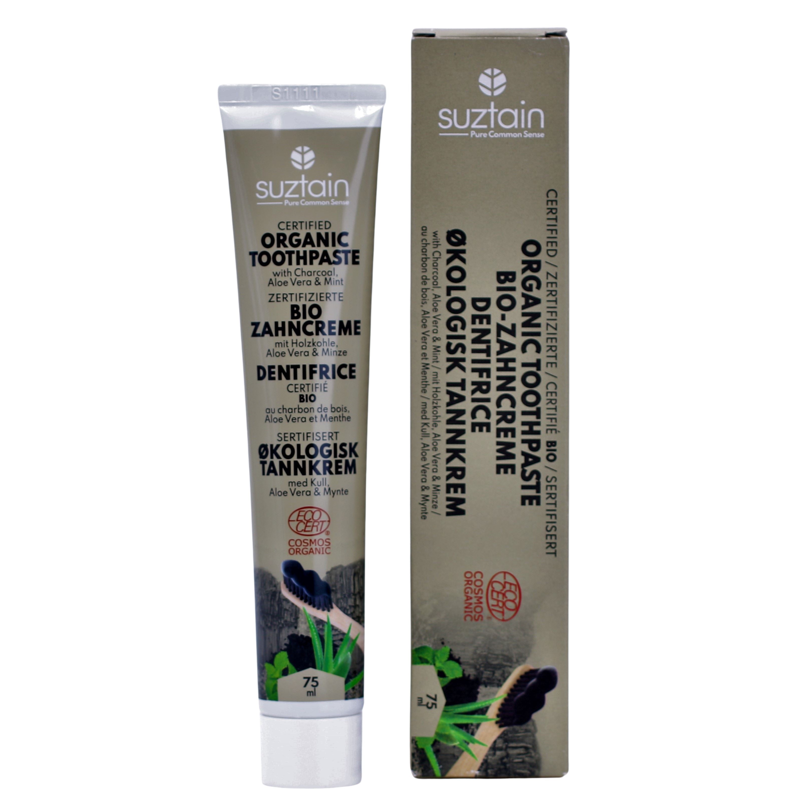 Punktlighed At Søgemaskine markedsføring Suztain Naturals - Toothpaste with Activated Charcoal - 75ml – Suztain A/S