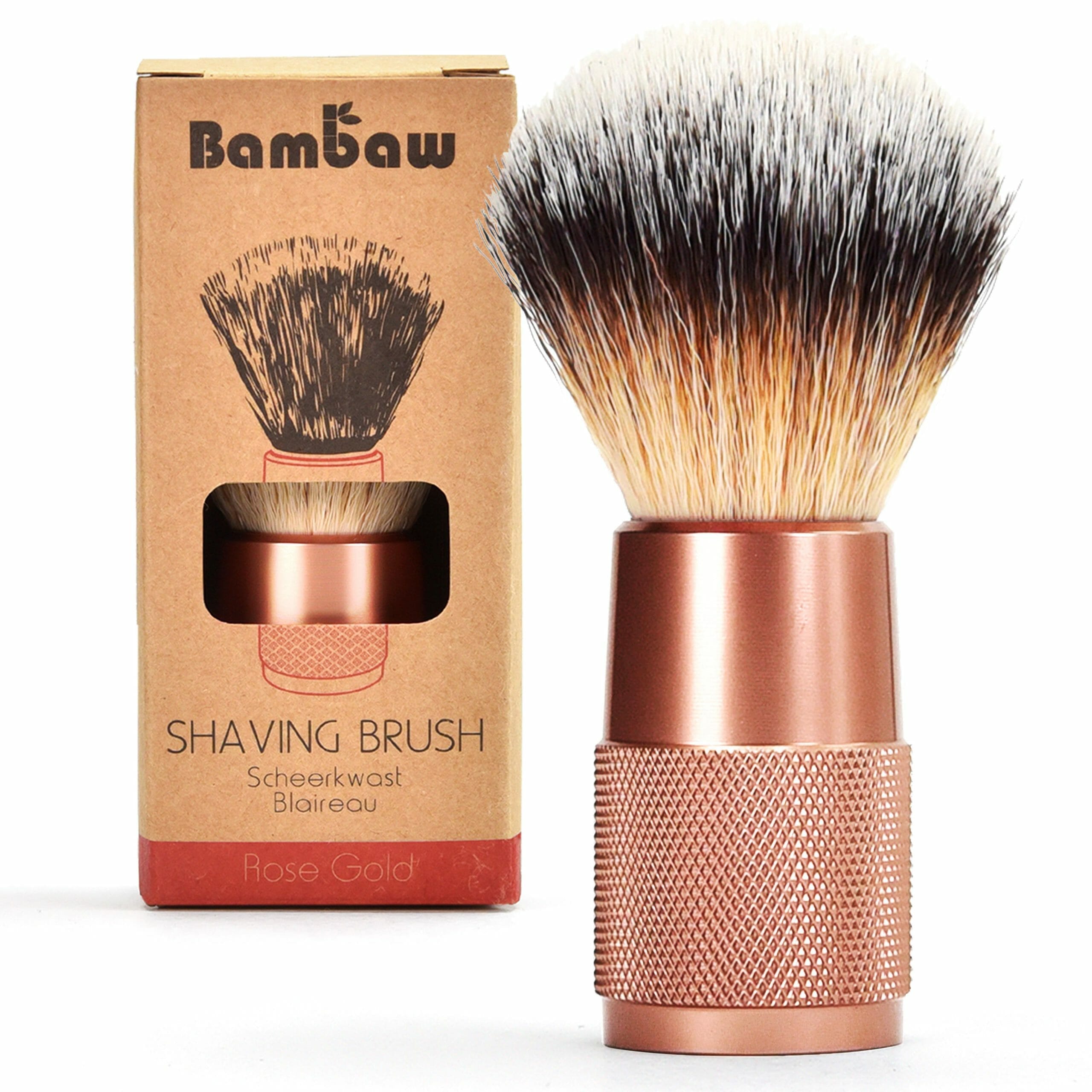 Bambaw Barberbørste - Rose Gold