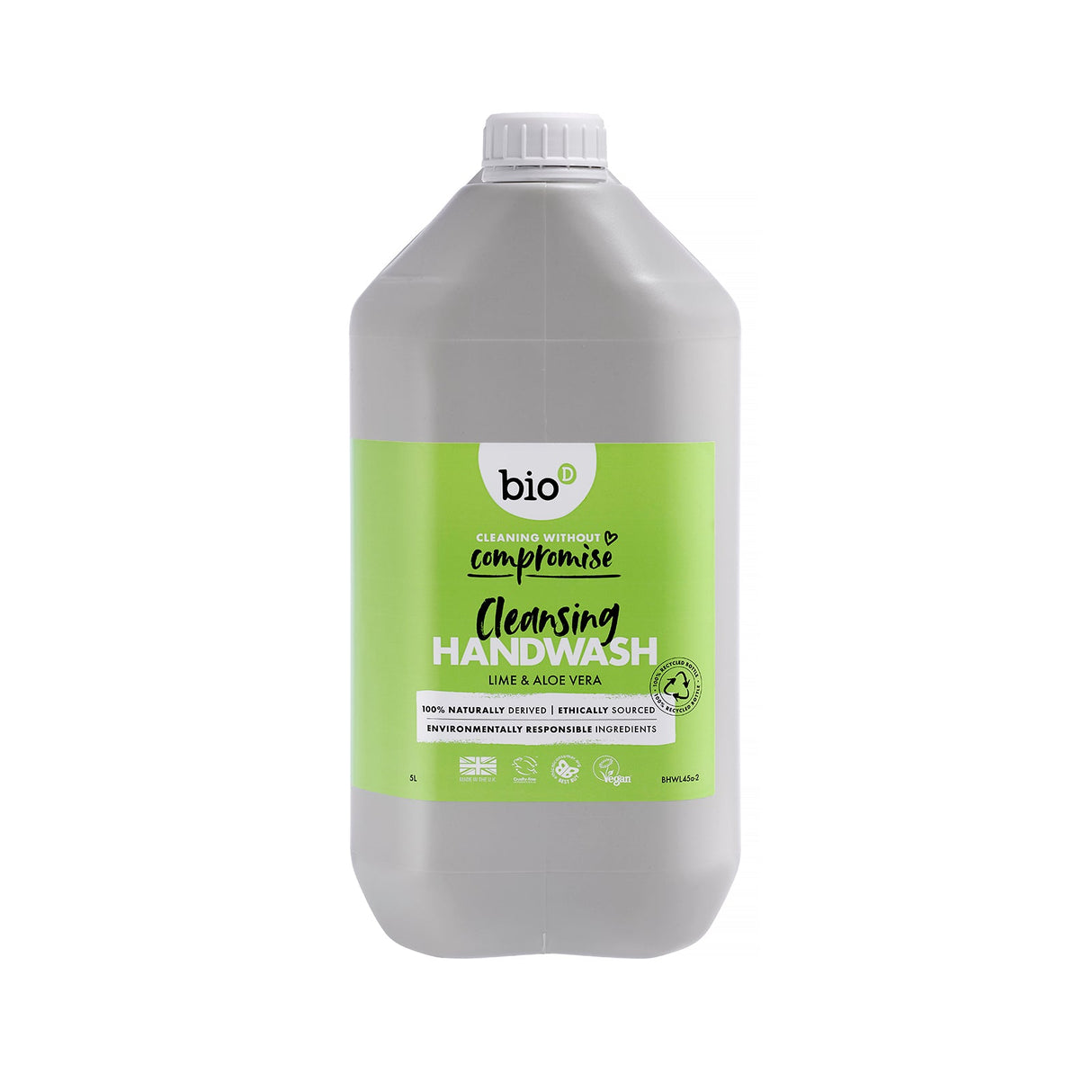 BIO-D Antibakteriel Håndsæbe 5 L - Lime & Aloe Vera